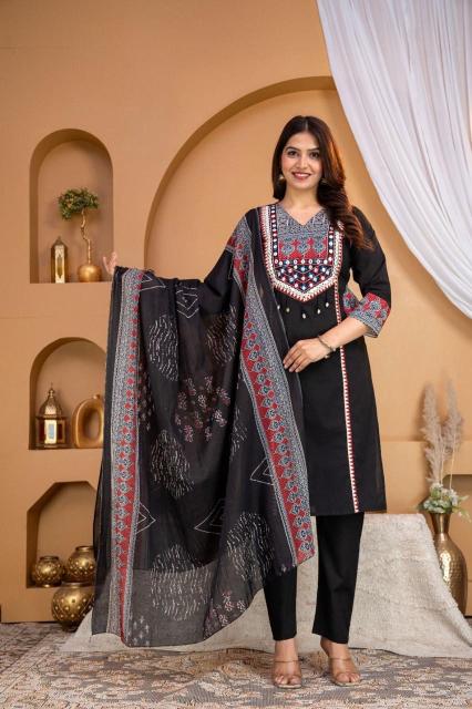 Jaipuri 3pcs wholesale market kurti surat